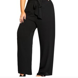 NWT City Chic Plus size Trendy Tie Waist Palazzo Pants Size XS/14